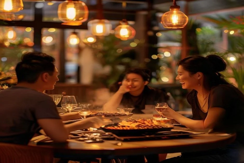 Không gian hiện đại tại địa chỉ quán nướng ngon Vĩnh Yên