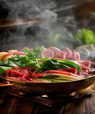 Set lẩu bò nhúng mẻ tươi ngon chuẩn vị