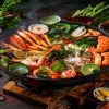Set Lẩu hải sản chua cay tươi ngon đậm đà