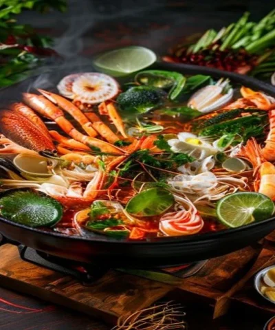 Set Lẩu hải sản chua cay tươi ngon đậm đà